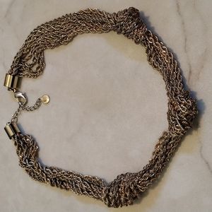 Charter Club multiple chains triple knot necklace.